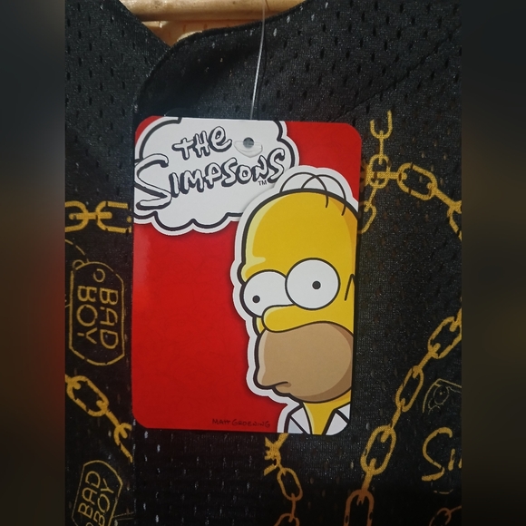 The Simpsons Baseball Jersey Graphic Bart Simpson Men's Size: M  (NEW) - Picture 6 of 8